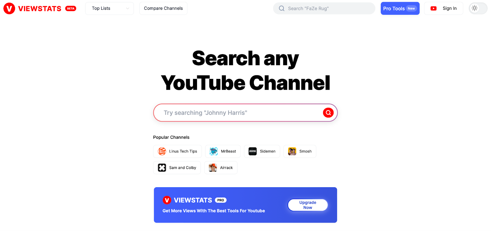 Viewstats: MrBeasts New YouTube Analytics Tool