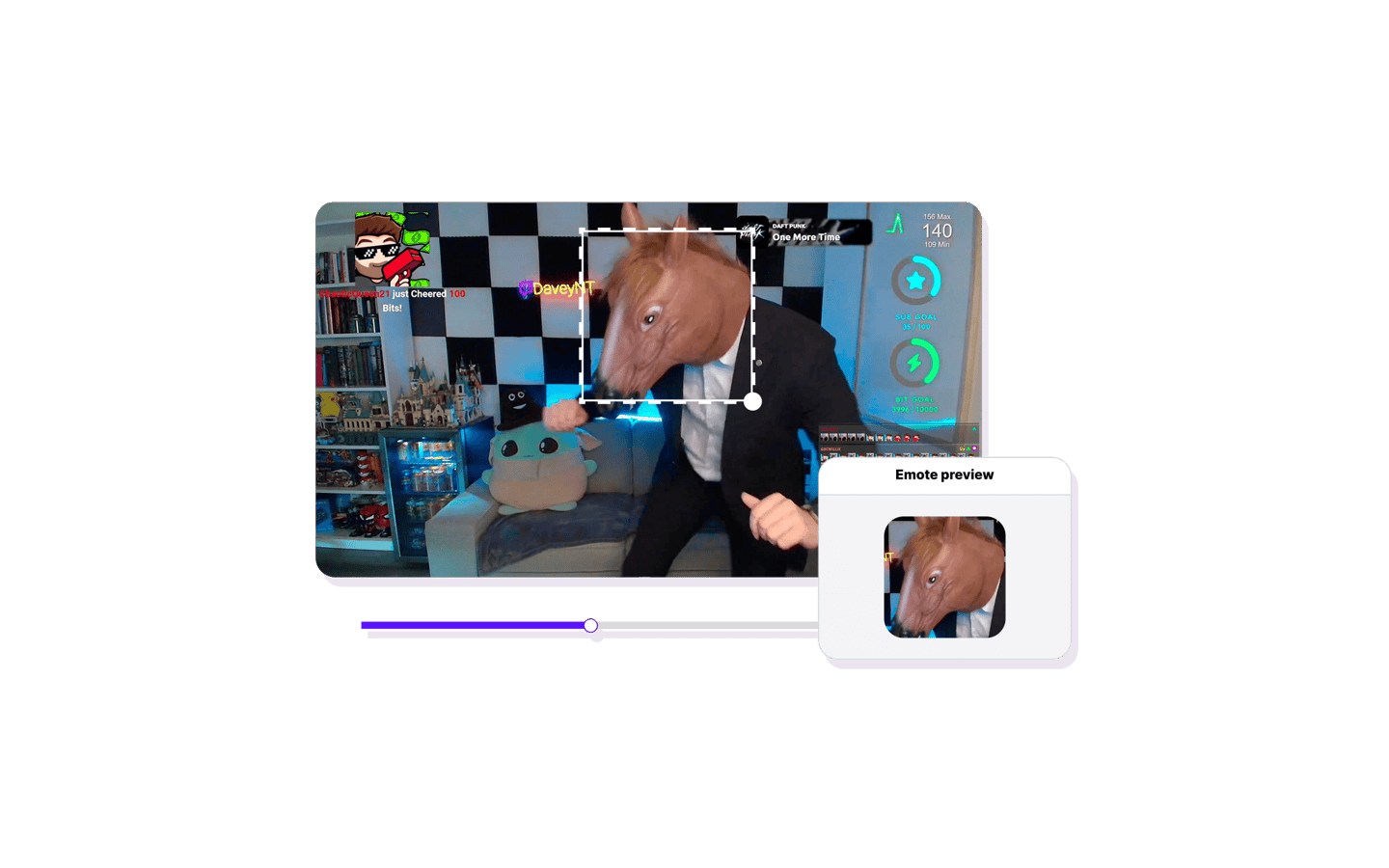 Any frame becomes an emote