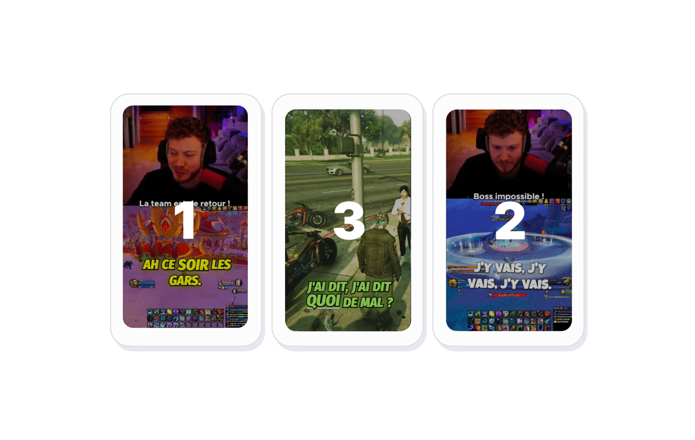 Combine your clips in any order