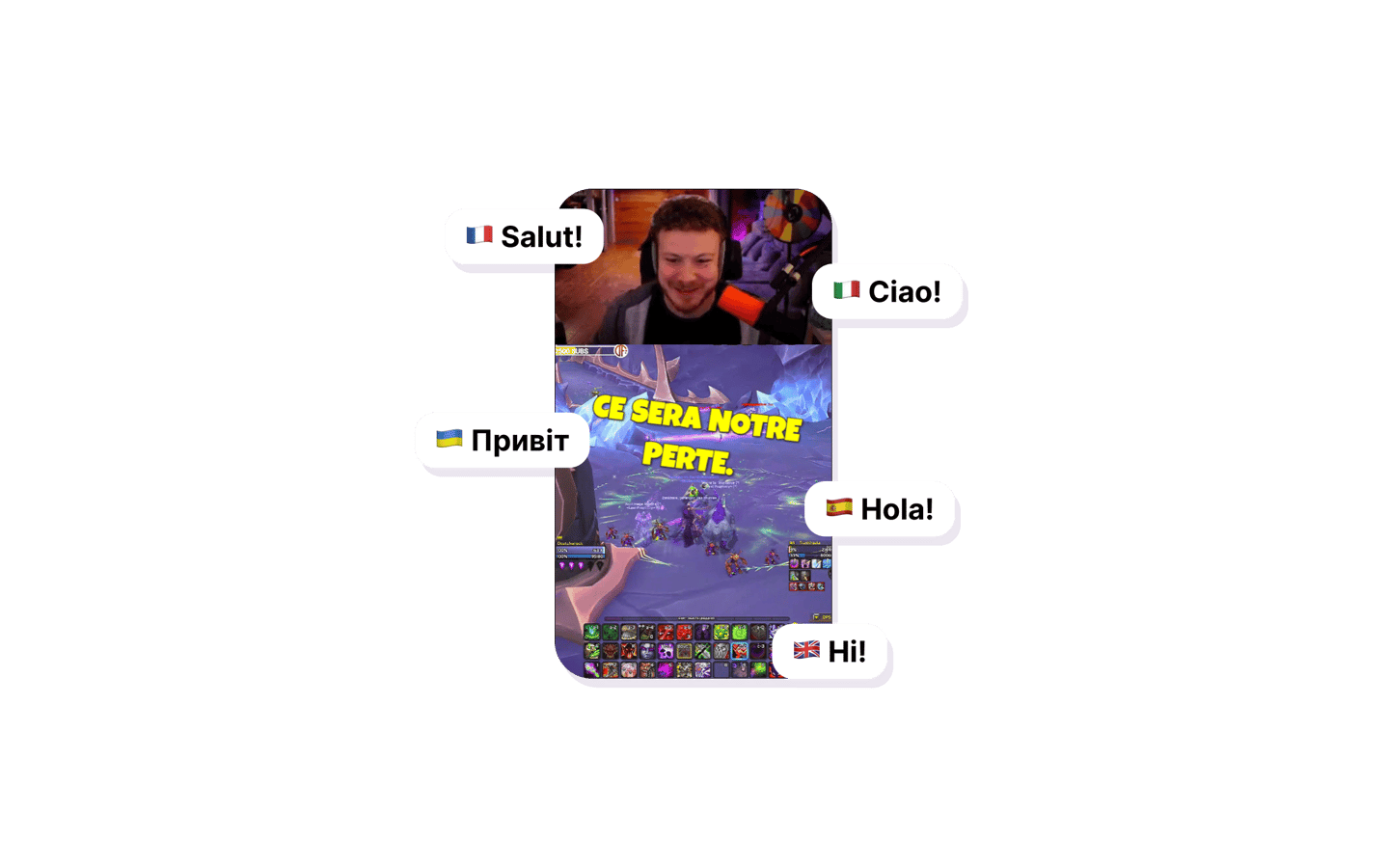 Choose from 65+ languages