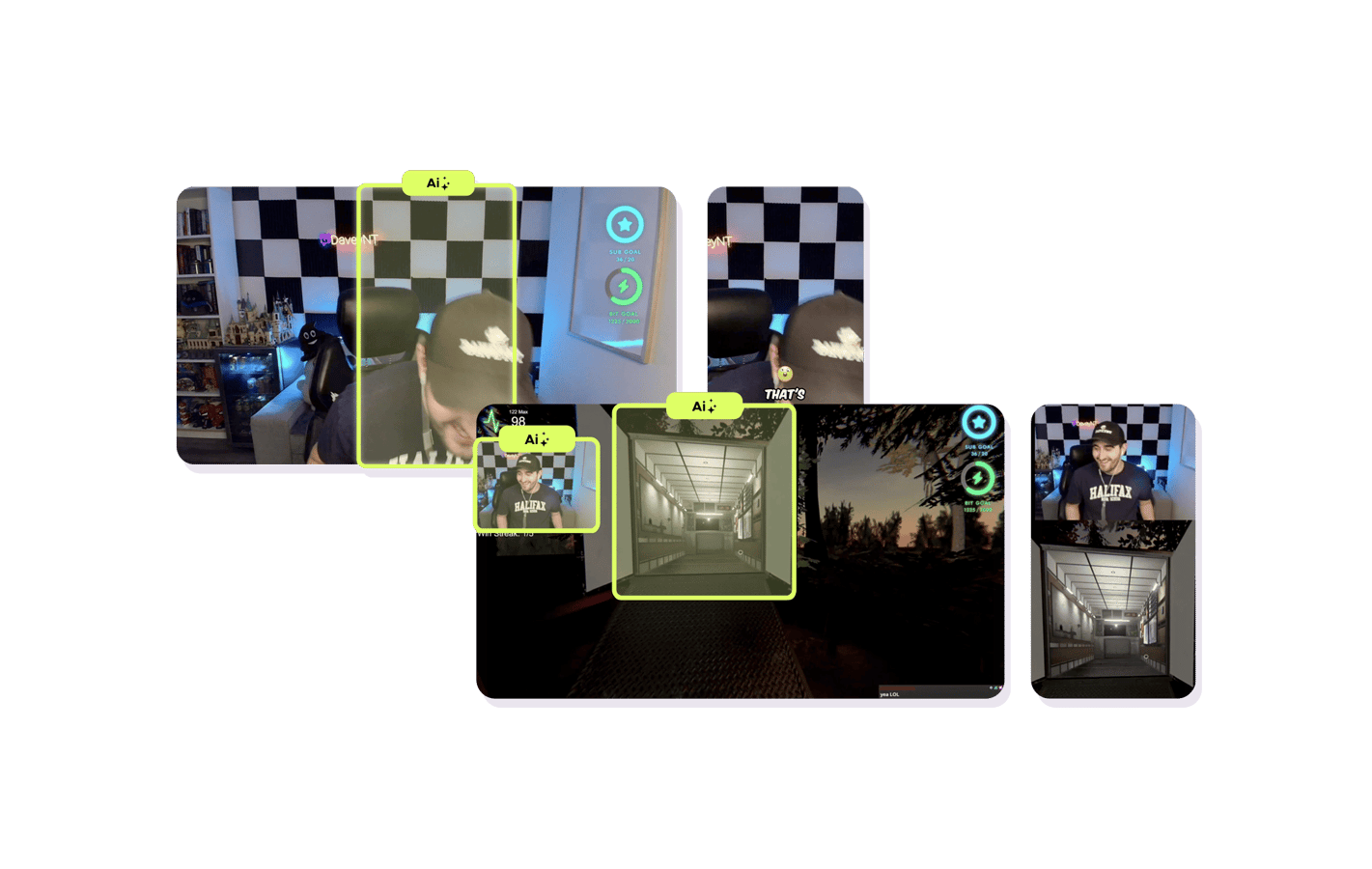 Facecam and gameplay in frame