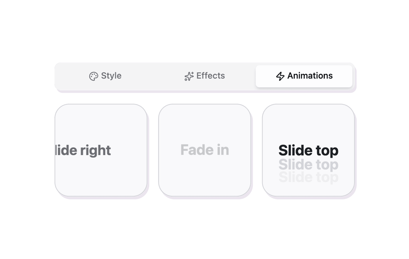 Animated title cards