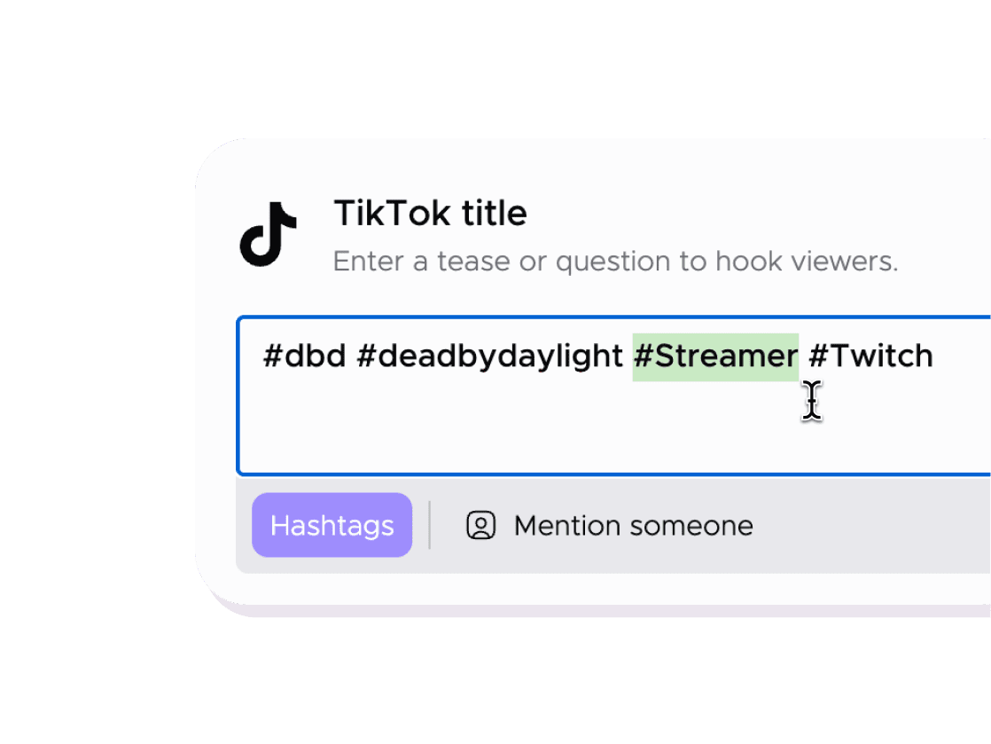 Pick clips and schedule