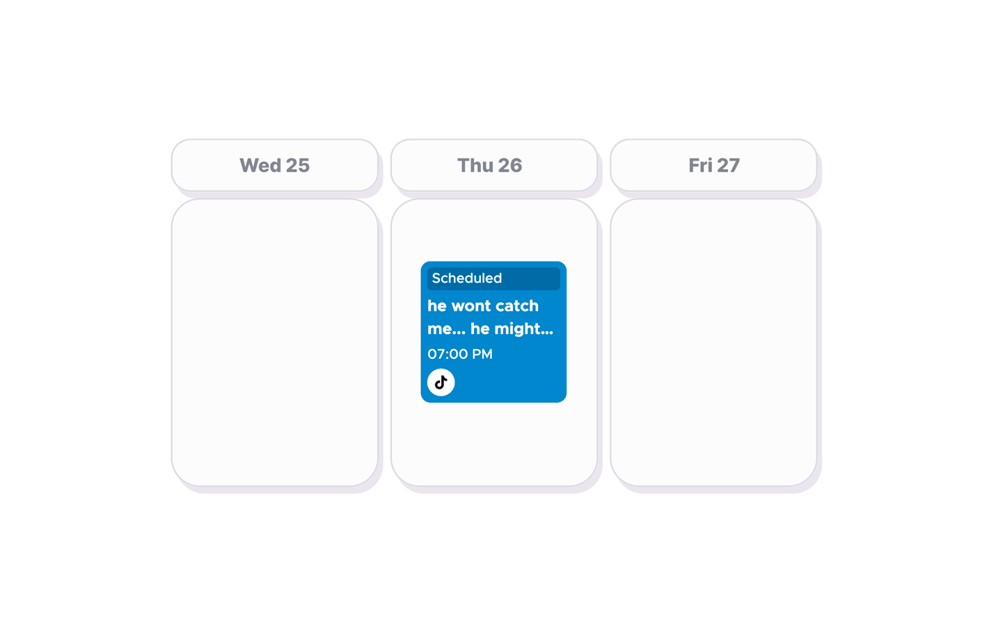 Queue a full week at once