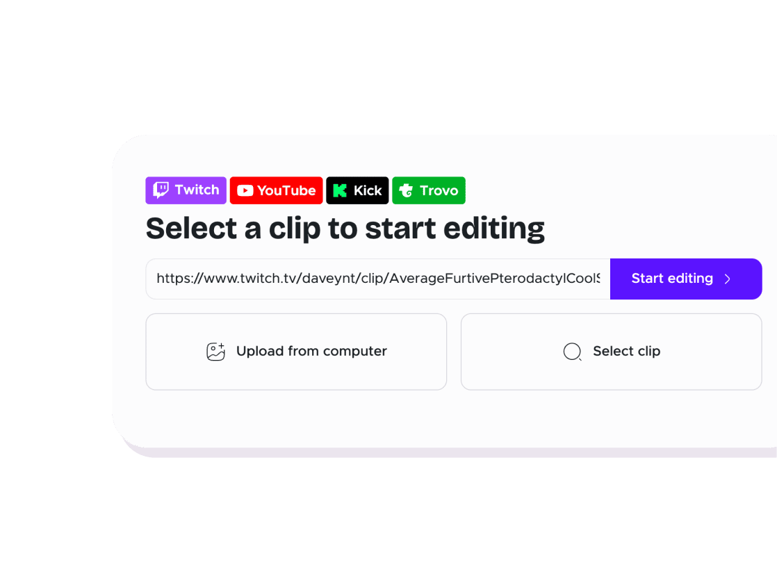 Import your clip