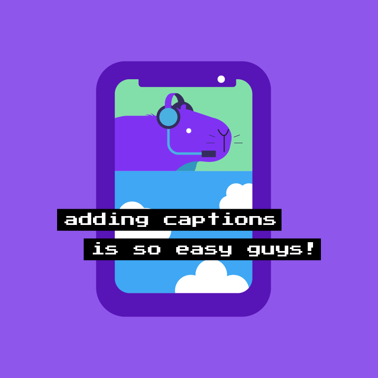 How to add captions to your videos for social media