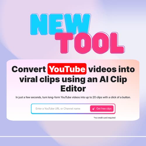 ClipGOAT - AI Viral Clips from YouTube Videos