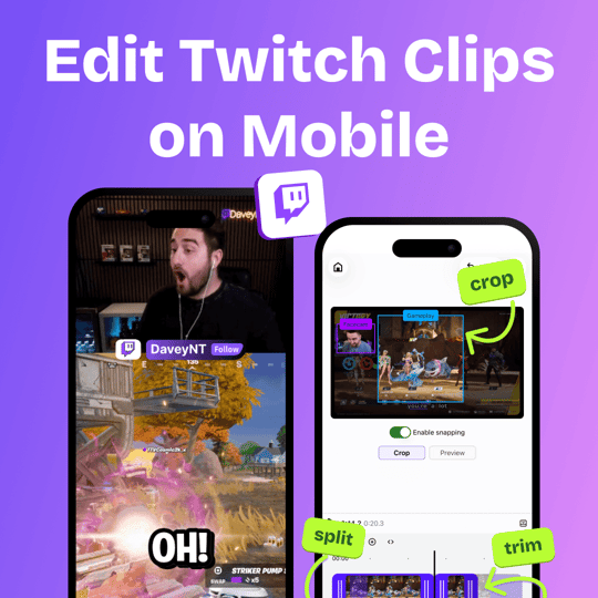 How to Make and Edit Twitch Clips on Mobile: The New StreamLadder App