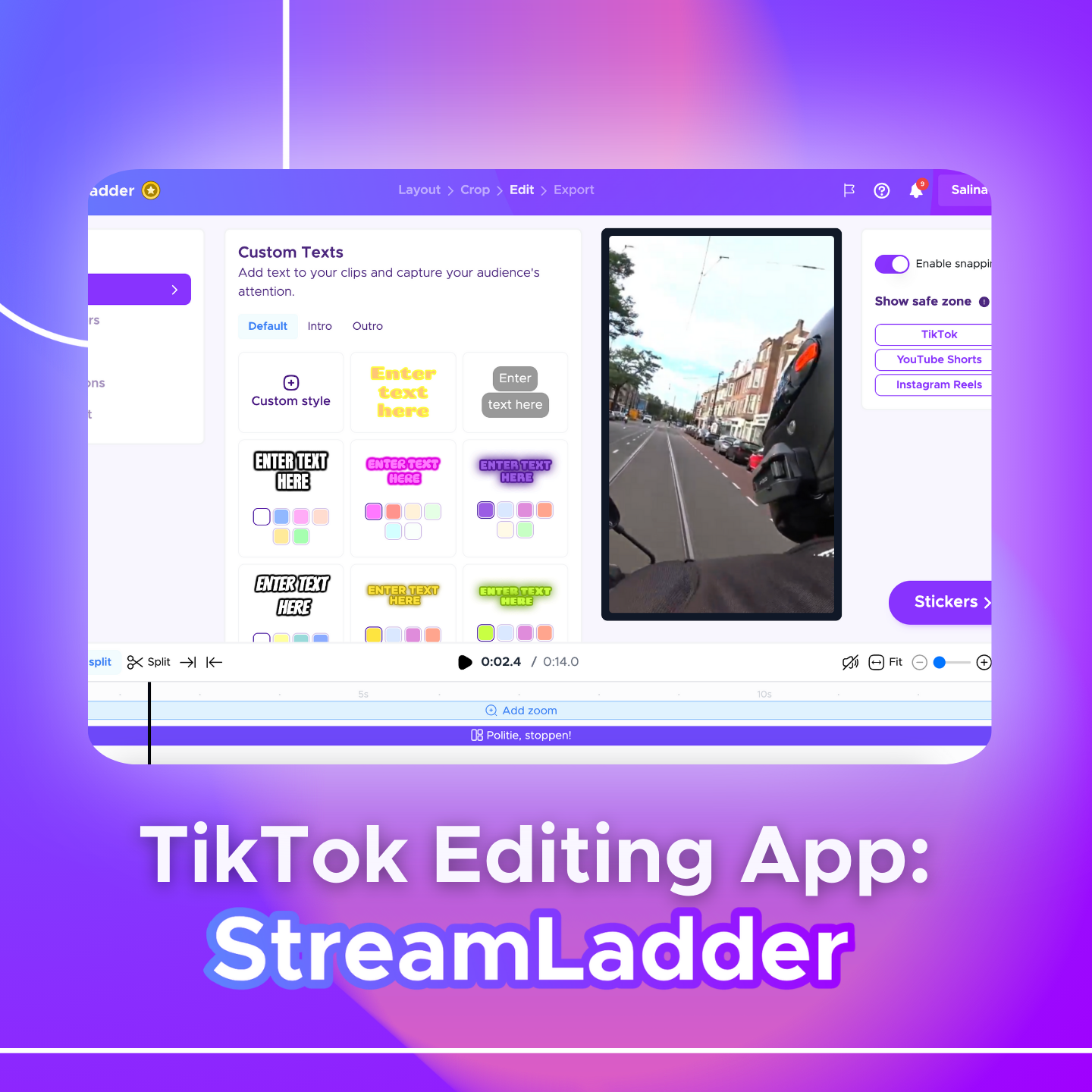 Editing Apps for TikTok: Enhance Your Content with StreamLadder ...